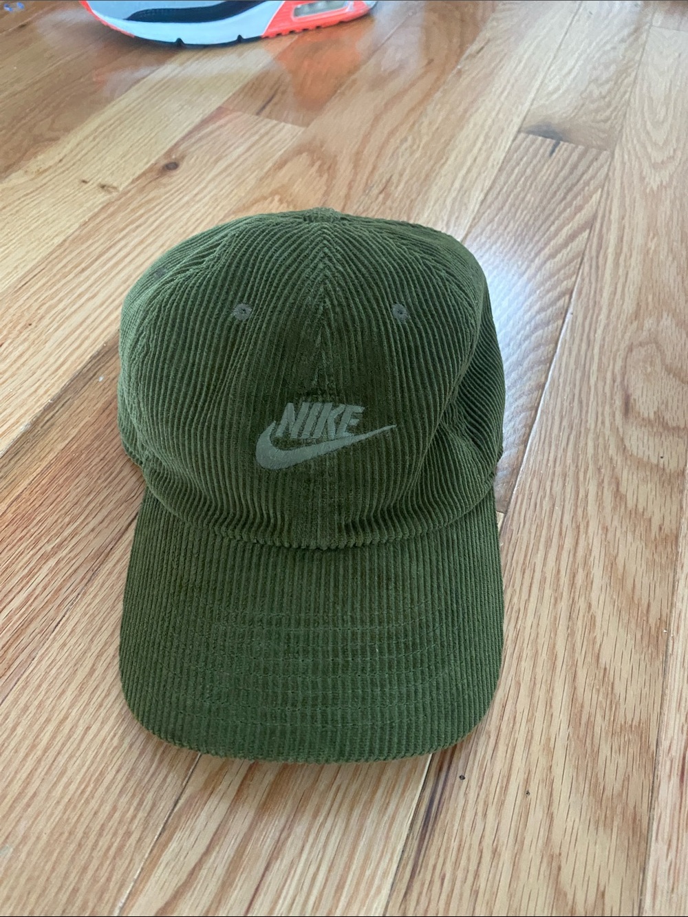 Nike Olive Corduroy 6-Panel Baseball Cap